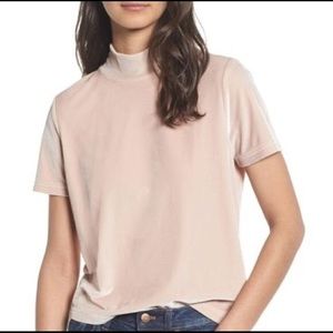 Madewell Pink Velvet Tee